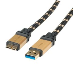 Roline Gold USB 3.0 Cable Type A – High-Speed Connectivity | 11.02.8878